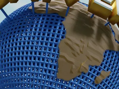 Universal Studios Globe 3D model