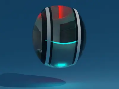 Future car Low-poly 3D model