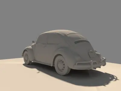 Volkswagen Fusca 1300 GL 3D model