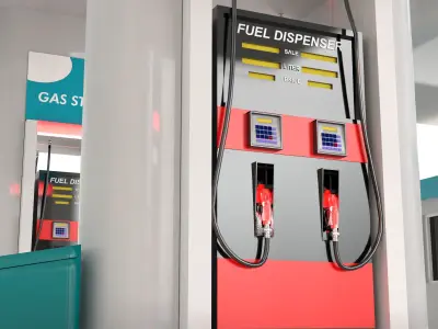 Gas Station 2 3D model