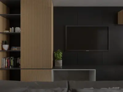 Photo Realistic Interior Scene Low-poly 3D model