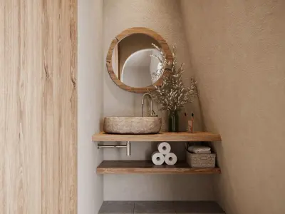 modern bathroom interior scenes 67 3D model