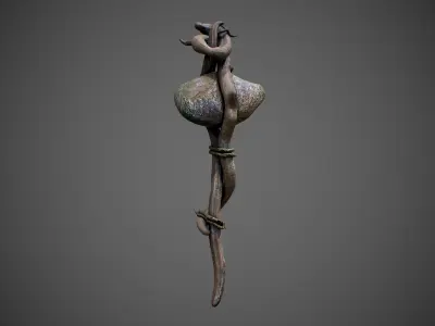 Primitive Club Low-poly 3D model