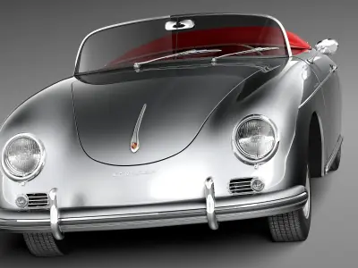 Porsche 356A Speedster 1955 3D model