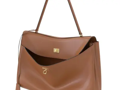 Balenciaga Rodeo Bag Brown Low-poly 3D model