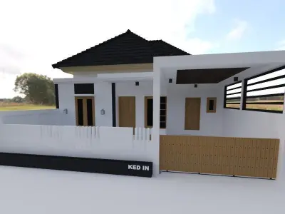 simple house 3D print model