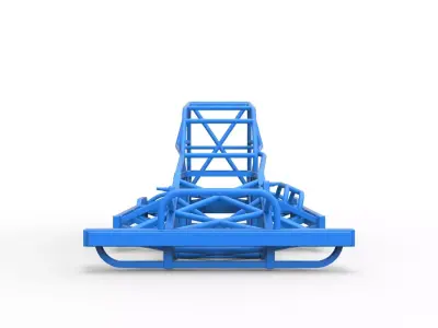 Frame of New Zealand Superstock car Version 4 Scale 1 to 25 3D print model