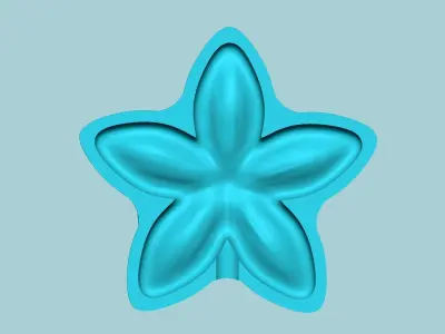Jasmine Flower Mold - Artificial EVA Molding 3D print model