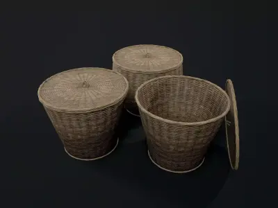 basket Low-poly 3D model