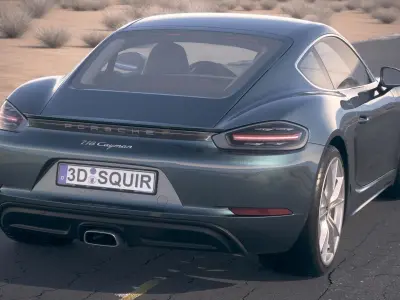 Porsche 718 Cayman 2017 DesertStudio 3D model