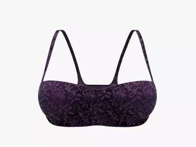 Daily Balconette Bra Low-poly 3D model
