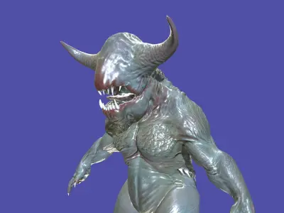 Swamp Creature Low-poly 3D model