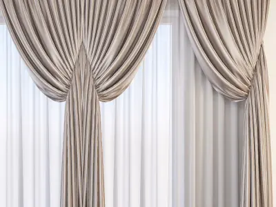 Set 66 Curtains 3D model