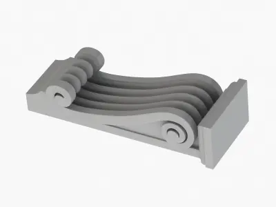 Scroll Corbel 52 - 3D Printable 3D model