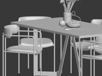 Dinning Set 02 3D model