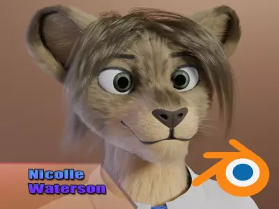 Nicolle Waterson Anthro lioness 3D model