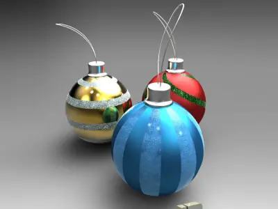 DL3D Christmas Ball 3D model