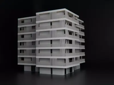 Free Blender Modern Villa White Free 3D model