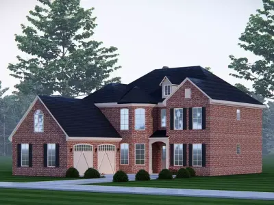 Contemporary American Home Architectural Visualization 3D model