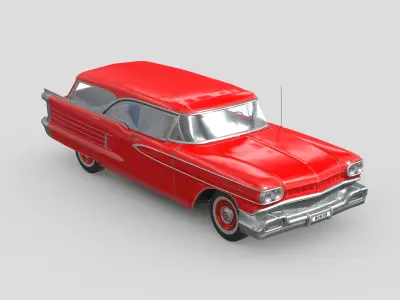 Oldsmobile Dynamic 88 Fiesta 1958 Low-poly 3D model