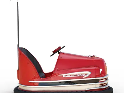 Retro bumper car 3D model