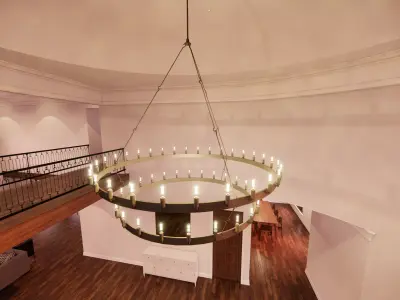 CAMINO VINTAGE CANDELABRA ROUND CHANDELIER 63 3D model