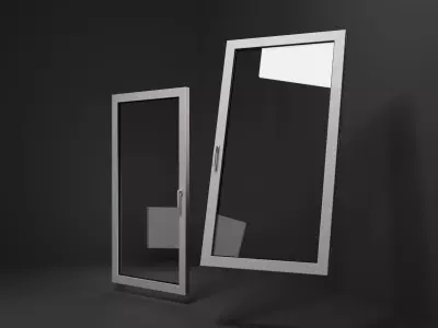 Double-glazed window 3D model