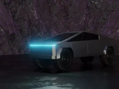 Tesla CyberTruck Model Low-poly 3D model
