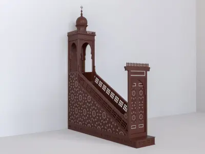 mosque pulpit 3D model
