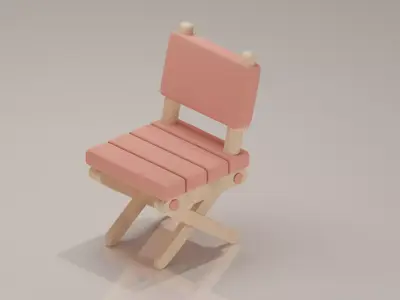 3D cozy chair Free low-poly 3D model