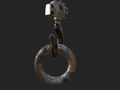 Old Rust Chain Low-poly 3D model