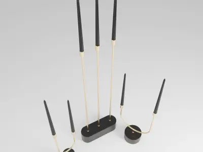 Aytm Grasil Candle Holdes 3D model
