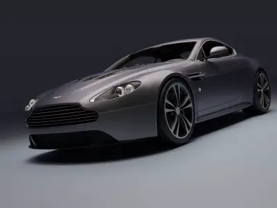 Aston Martin Vantage V12 Low-poly 3D model