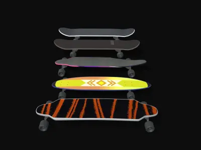 skateborad type 3D model