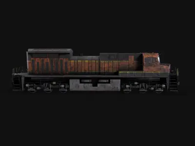 Train locomotive - locomotive 3D model