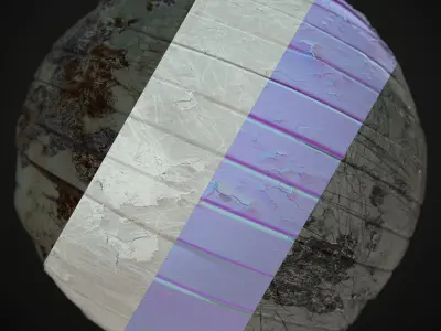 4k PBR Damaged metal sheet texture  Texture