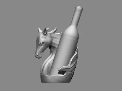 Horse Wine Holder Printable 3D print model