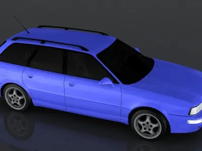 Audi RS2 Low-poly 3D model
