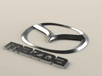 Mazda Logo Emblem 3D model