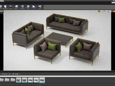Dedon Mu Set UE4 3D model