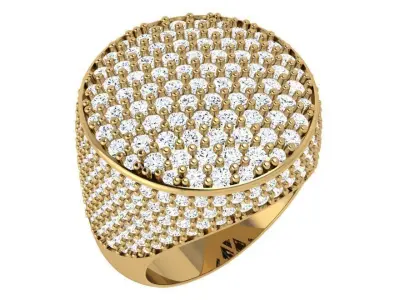Round Diamond Ring 4603 3D print model
