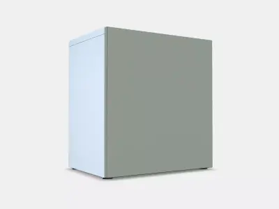 BESTA Shelf unit with door 64 Low-poly 3D model