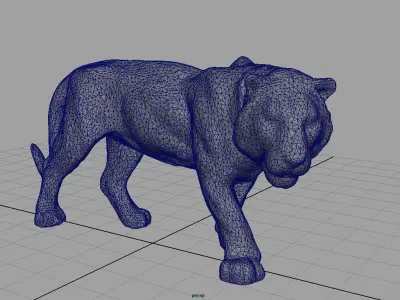 Tiger Low-poly 3D model