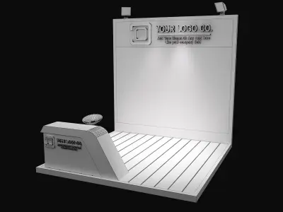 Booth Exhibition Stand a623f  3D model