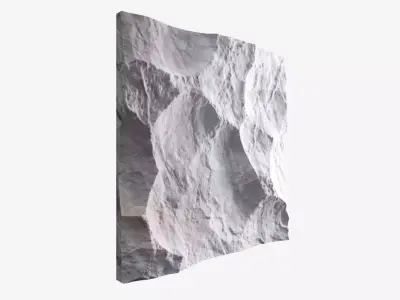 66-RockPanel piece of rock on wall 3D model