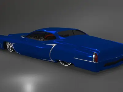 cadillac 1969 fleetwood custom lowrider 3D model