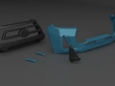 2020 Toyota Hilux Revo 3D print model