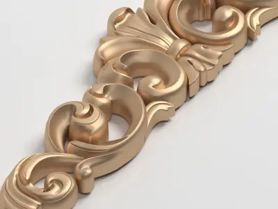 3D Model Carved Decor Element 3D print model purchase