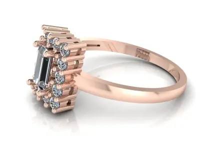 Diamond Ring Jewelry 3D print model buy