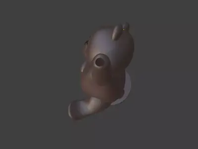 Decorative Teddy Bear Coffee Set 3D print model